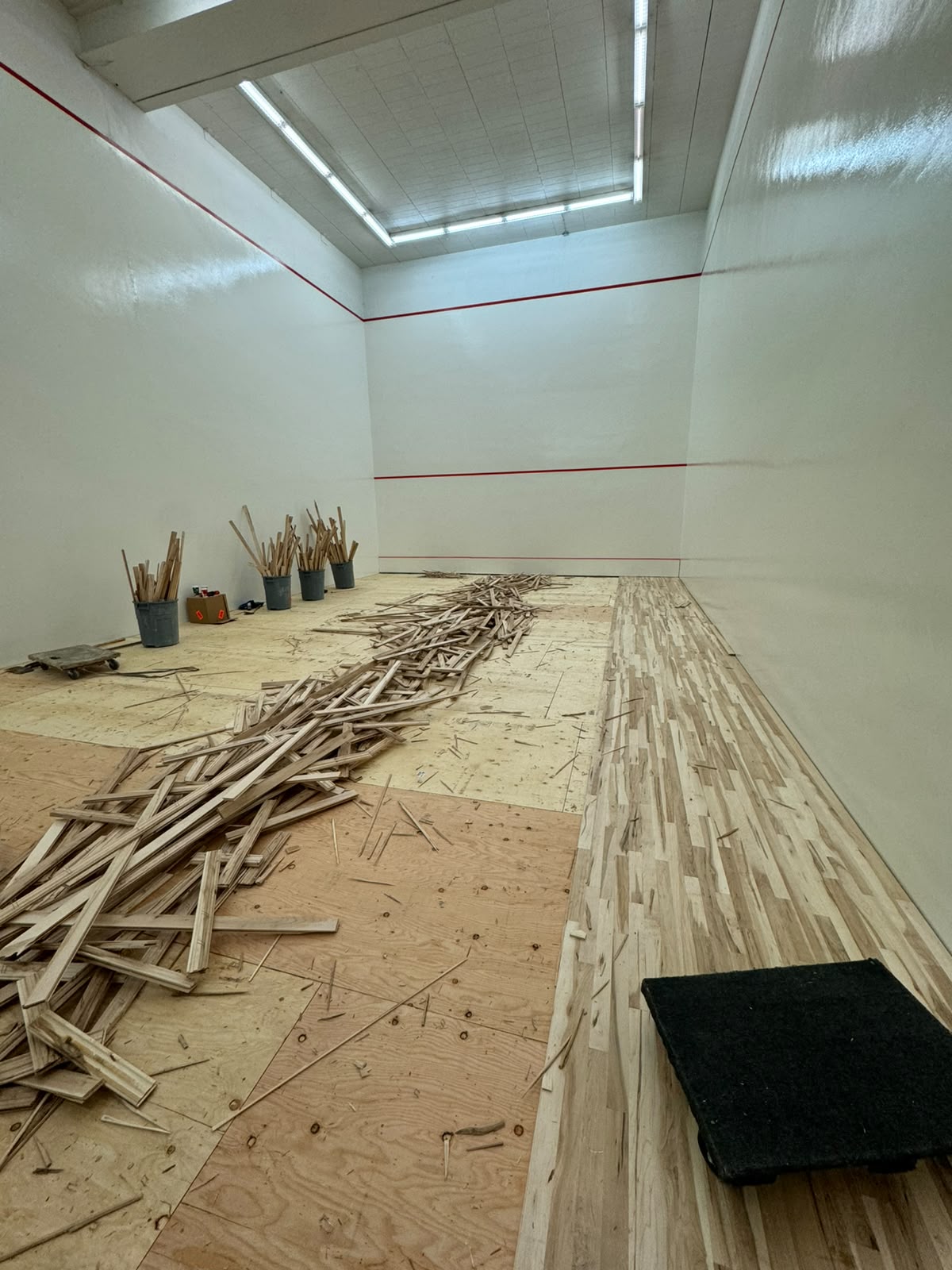 Restored century maple hardwood in a Leslieville Toronto home